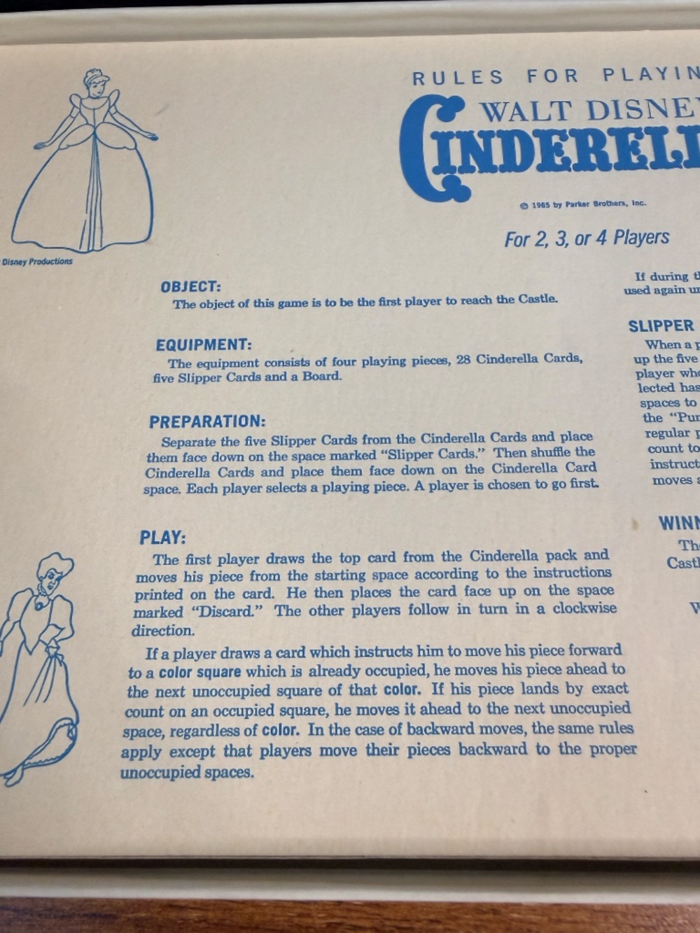 PARKER BROTHERS, INC. 1965 Walt Disney’s Cinderella Game - Picture 11 of 16